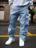 Powerlook Men Pure Cotton Loose Fit Cargos Trousers