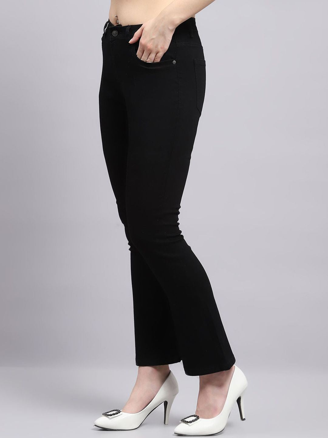 Monte Carlo Women Mid-Rise Bootcut Fit Jeans