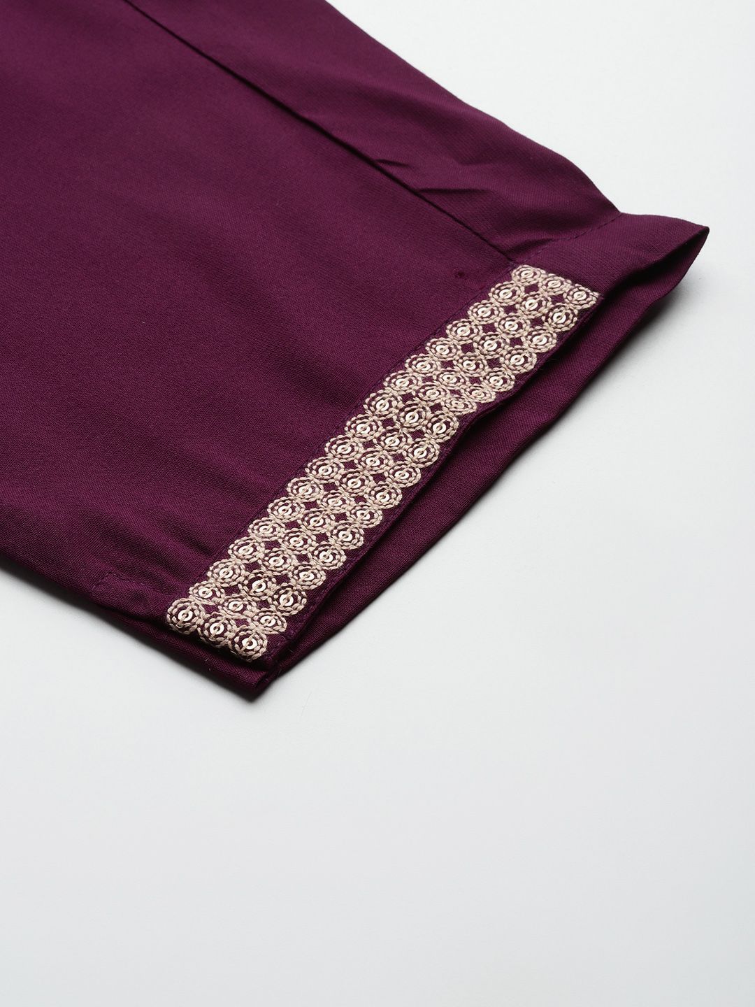 Indo Era Ethnic Motifs Embroidered Sequinned Kurta with Trousers