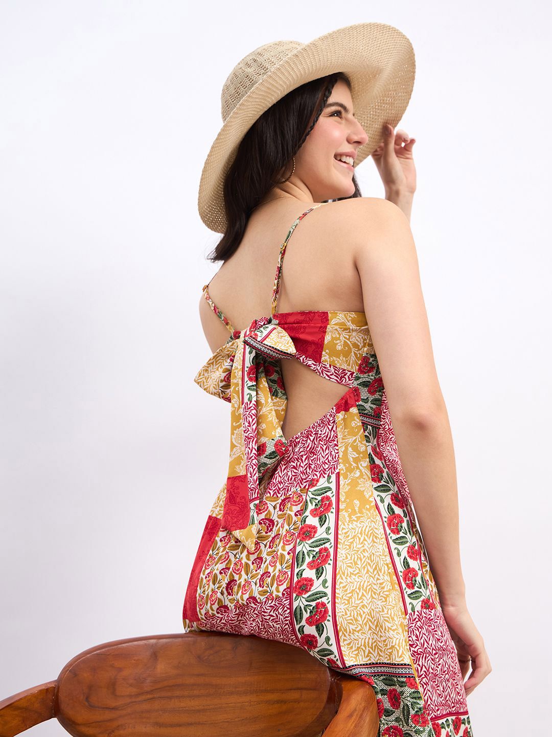 Berrylush Floral Print Bodycon Mini Dress