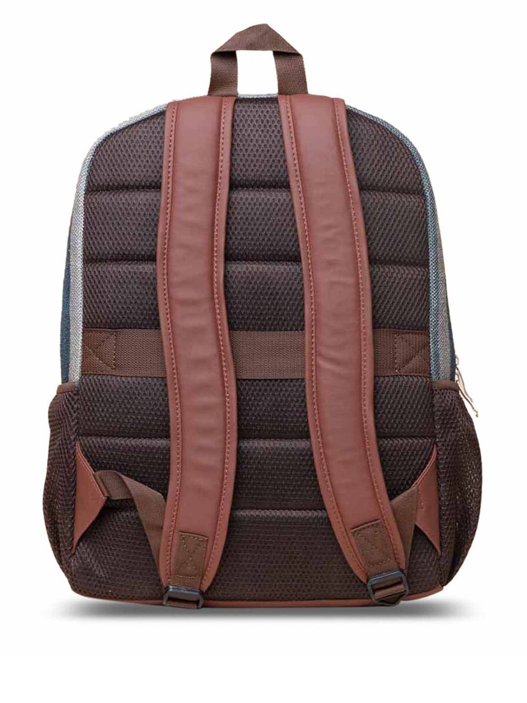 ZOUK Men Striped Mysore Mosaic Classic Backpack with Compression Straps