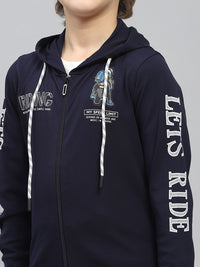 Monte Carlo Kids Boys Printed Hooded Sweatshirt