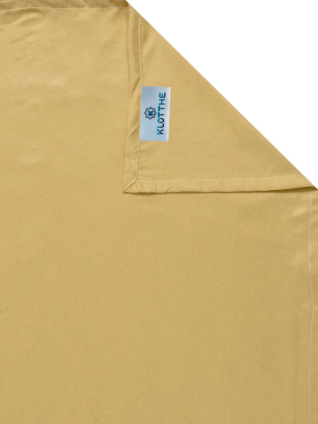 KLOTTHE Yellow 400TC Satin Super King Cadar Katil Double & 2 Sarung Bantal & 2 Sarung Kusyen