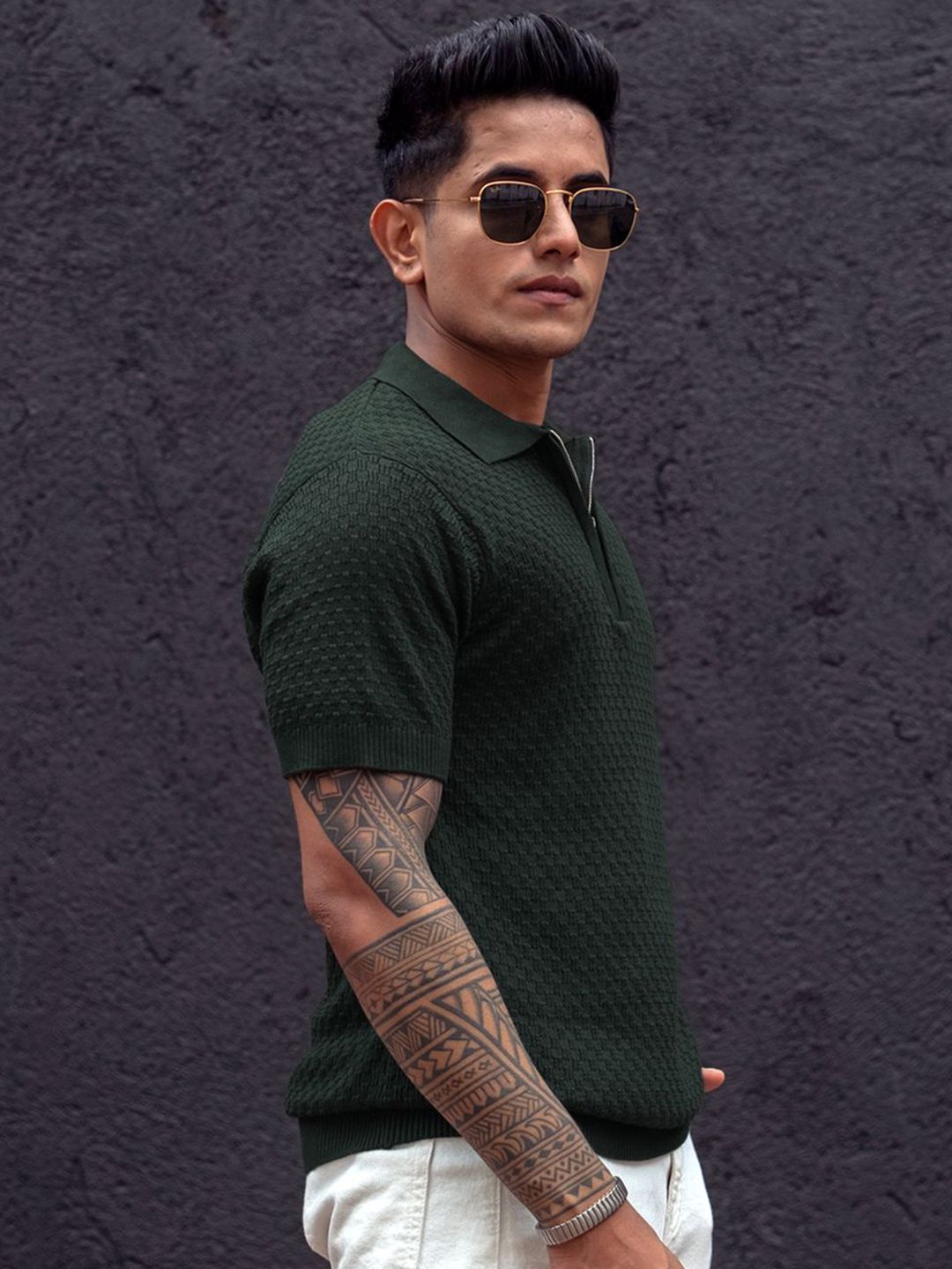 Powerlook Men Polo Collar T-shirt