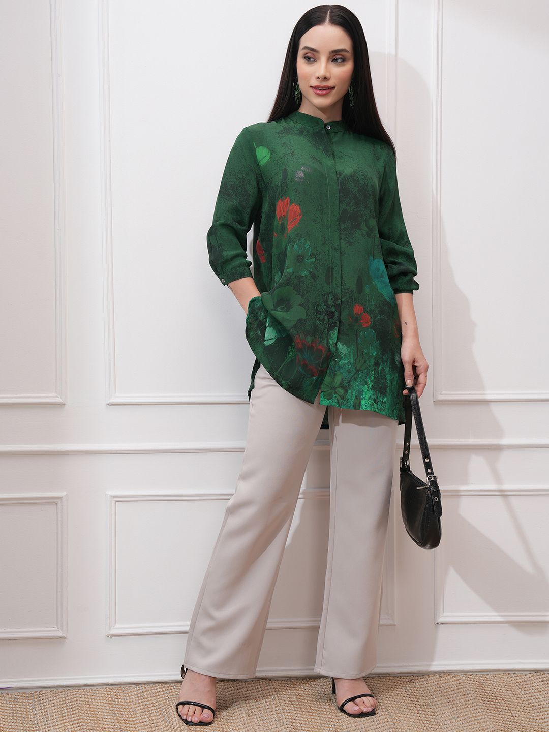 Vishudh Women Floral Opaque Printed Casual Shirt