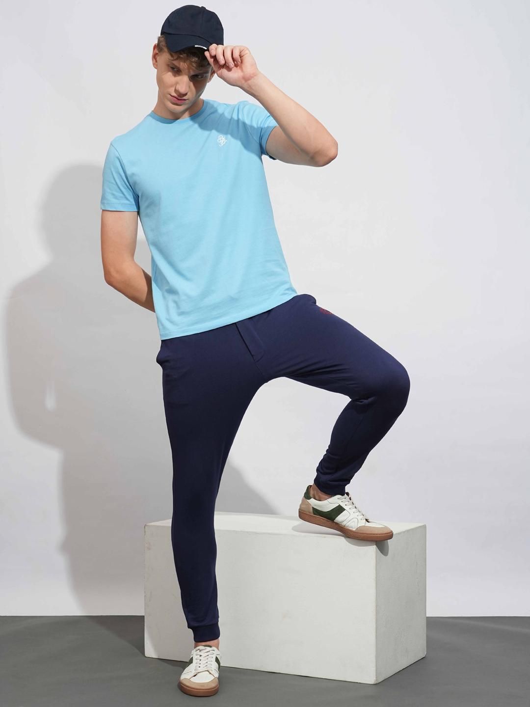 Being Human Men Slim Fit Pure Cotton Mid Rise Jogger