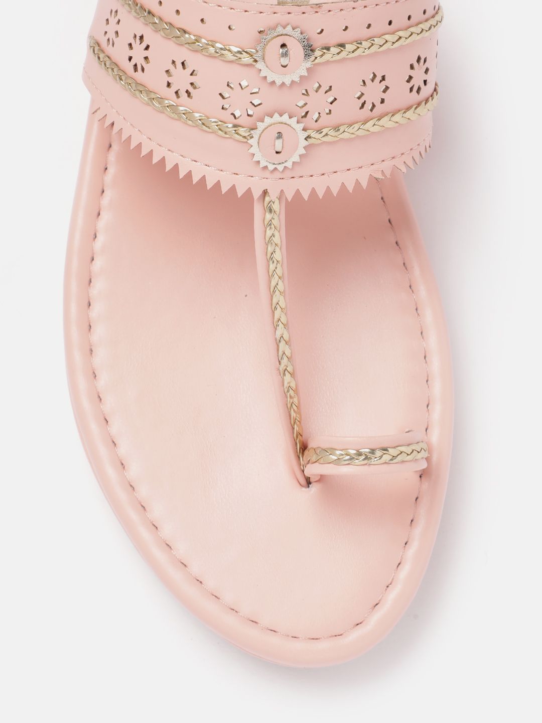 Anouk Women Ethnic Motif Detailing One Toe Flats