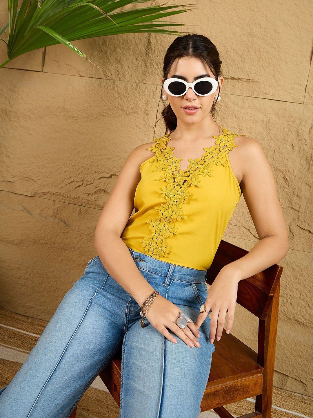 Berrylush Women Self Design Top