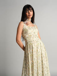 AND Floral Printed Fit & Flare Dress