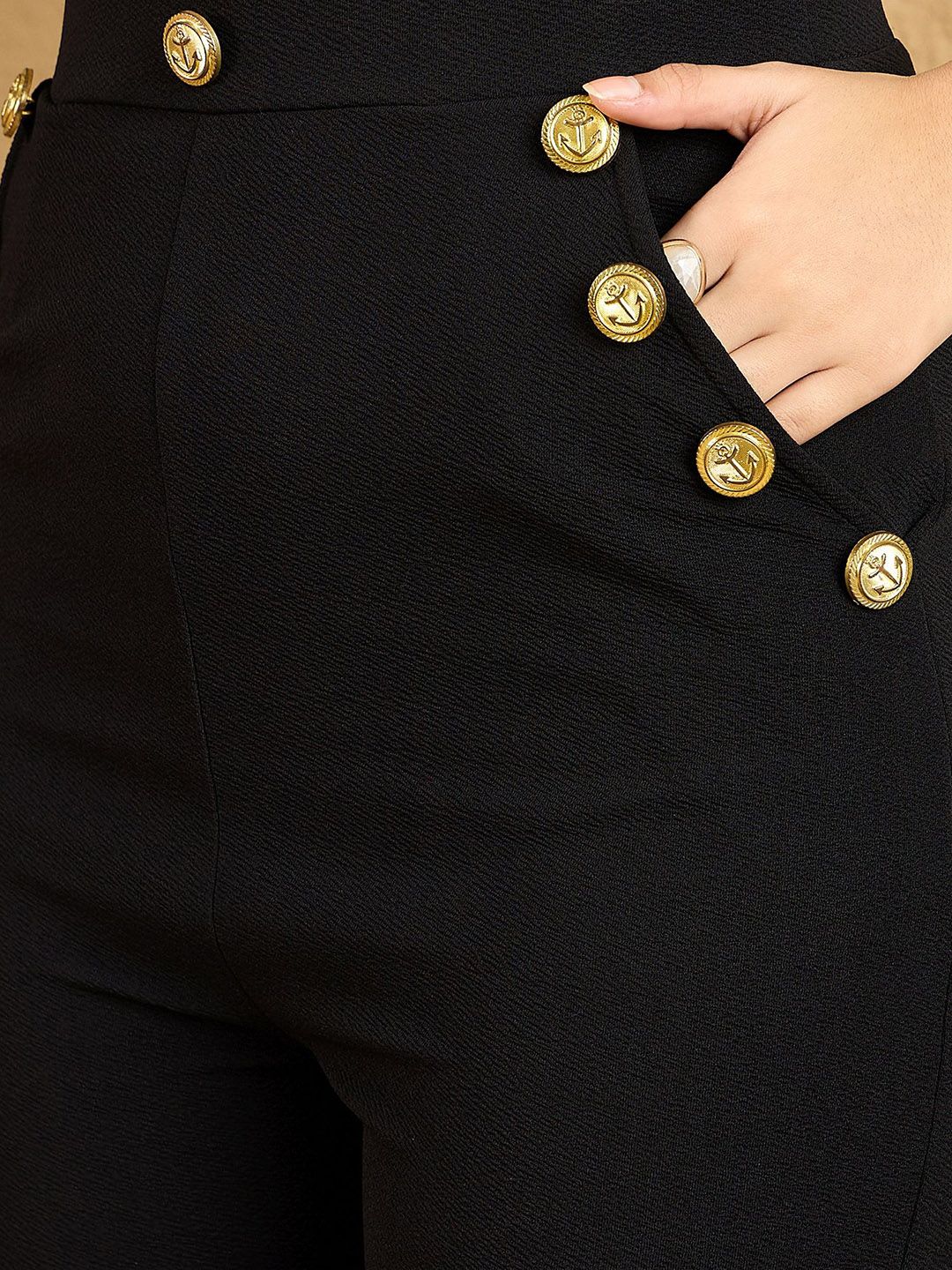 Berrylush Women Skinny Fit High-Rise Trousers