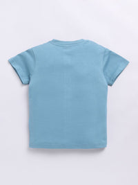 Happy Faces Boys Pure Cotton Typography Printed T-shirt