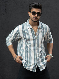 Powerlook Men Multi Stripes Opaque Striped Casual Shirt