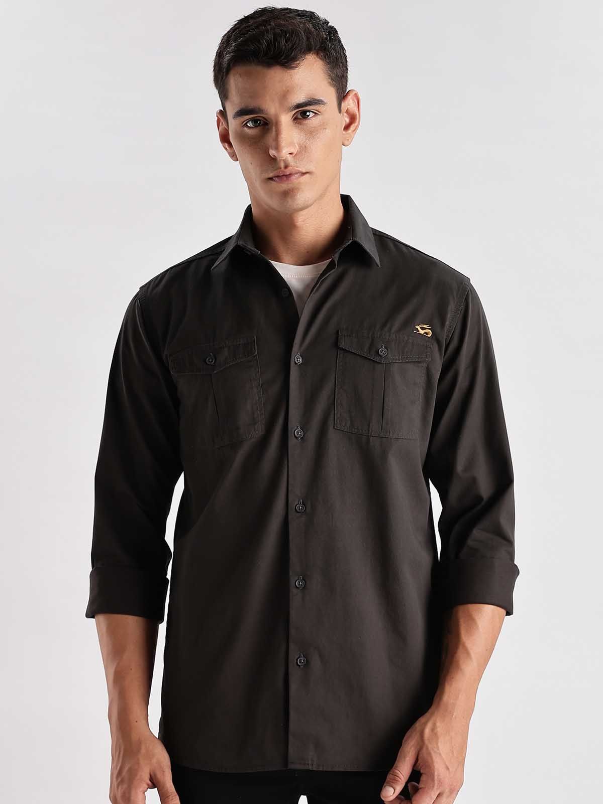 ADRO Men Cotton Cargo Shirt