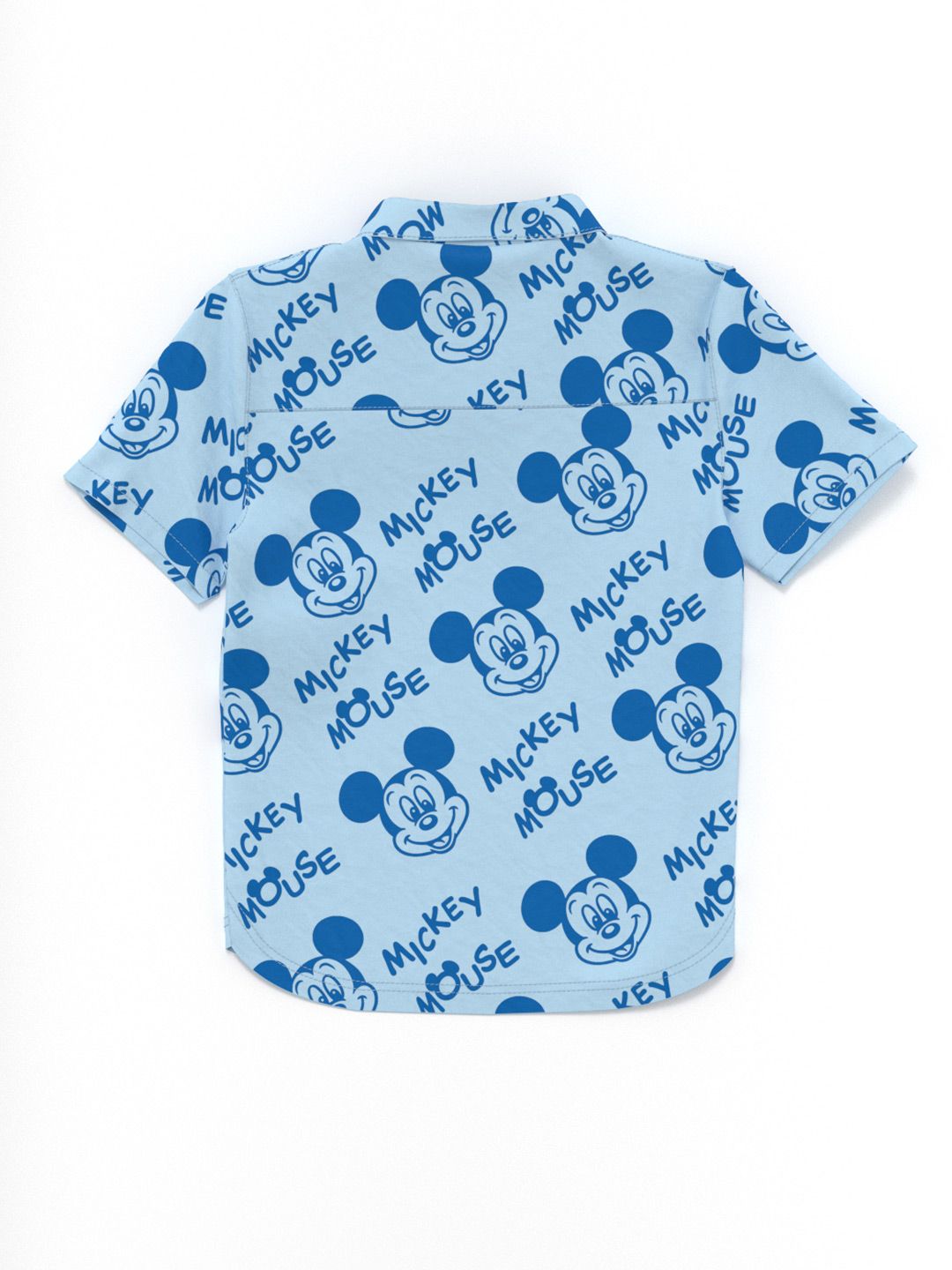 NautiNati Disney Boys Cotton Mickey Mouse Graphic Print Shirt with Chest Pocket