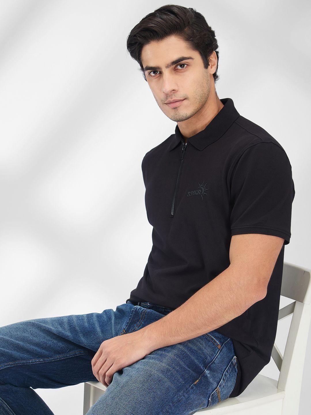 SPYKAR Men Polo Collar Slim Fit T-shirt