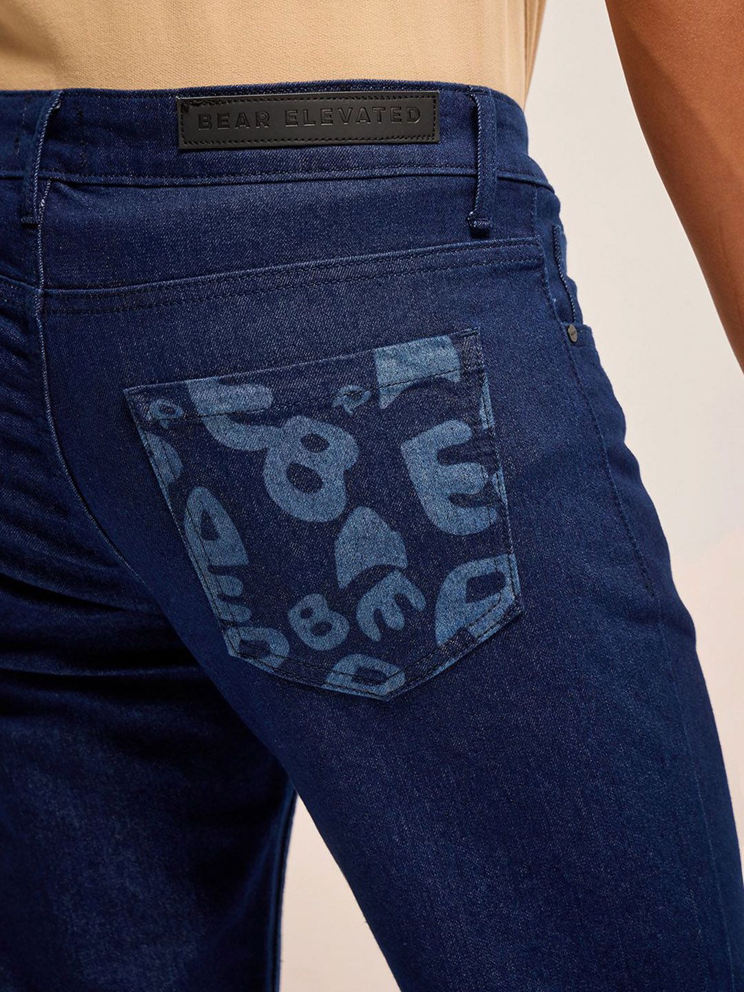 THE BEAR HOUSE Men Slim Fit Clean Look Stretchable Jeans