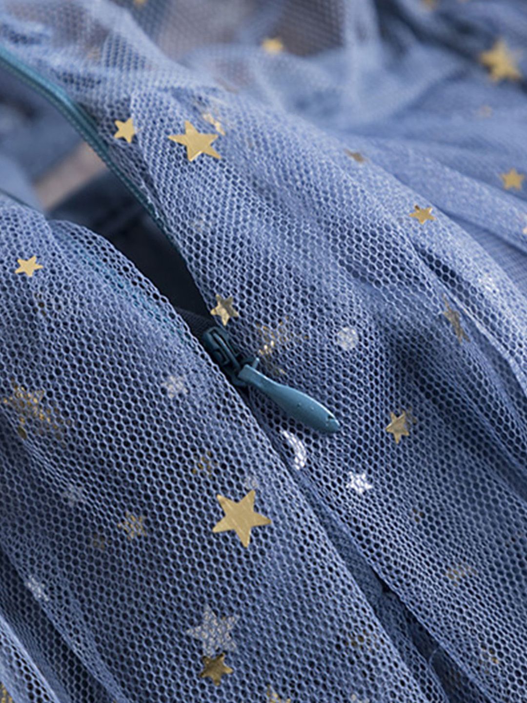 YK Girls Embellished Flutter Sleeve A-Line Dress