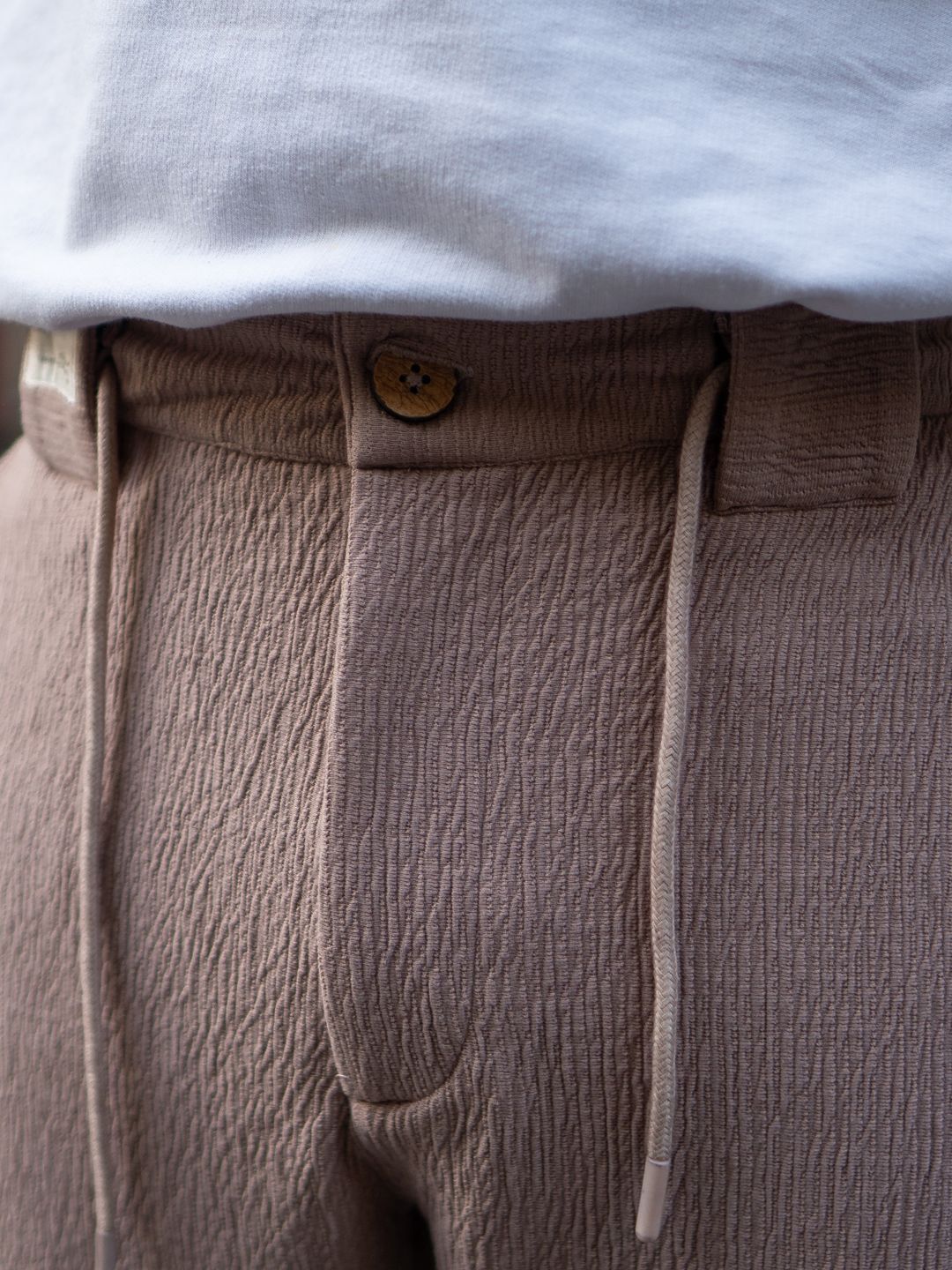 Powerlook Men Dark Beige Knit Pant