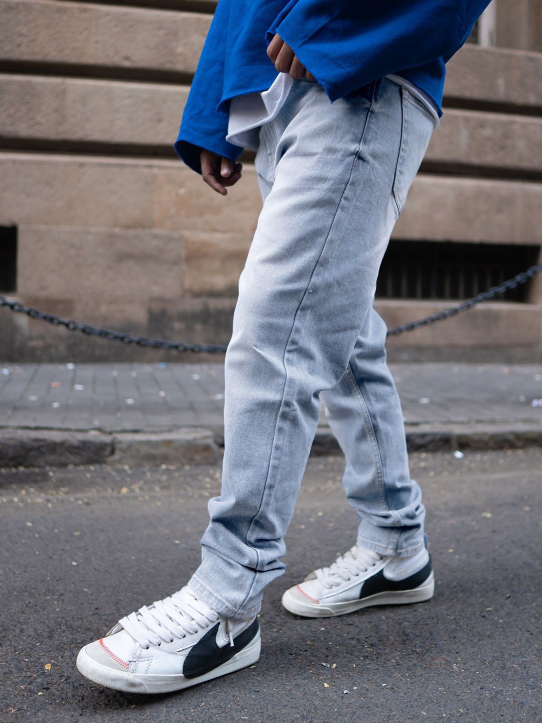 Powerlook Men Light Blue Regular Fit Denim Jeans