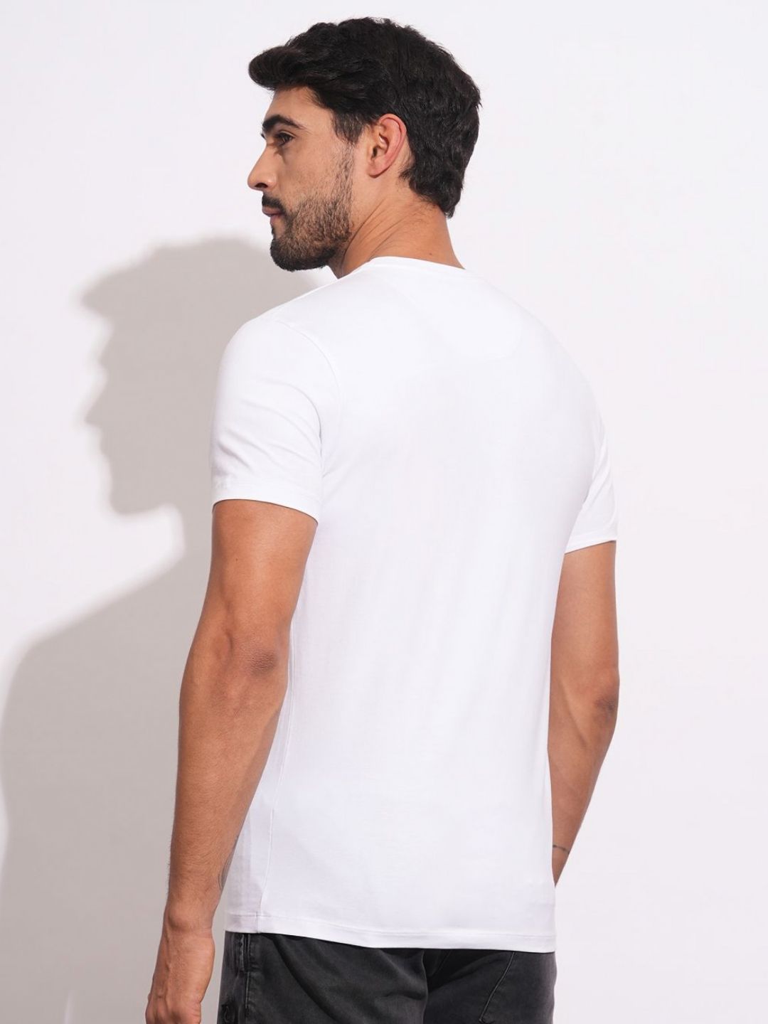 Being Human Men Brand Logo Printed Slim Fit T-shirt