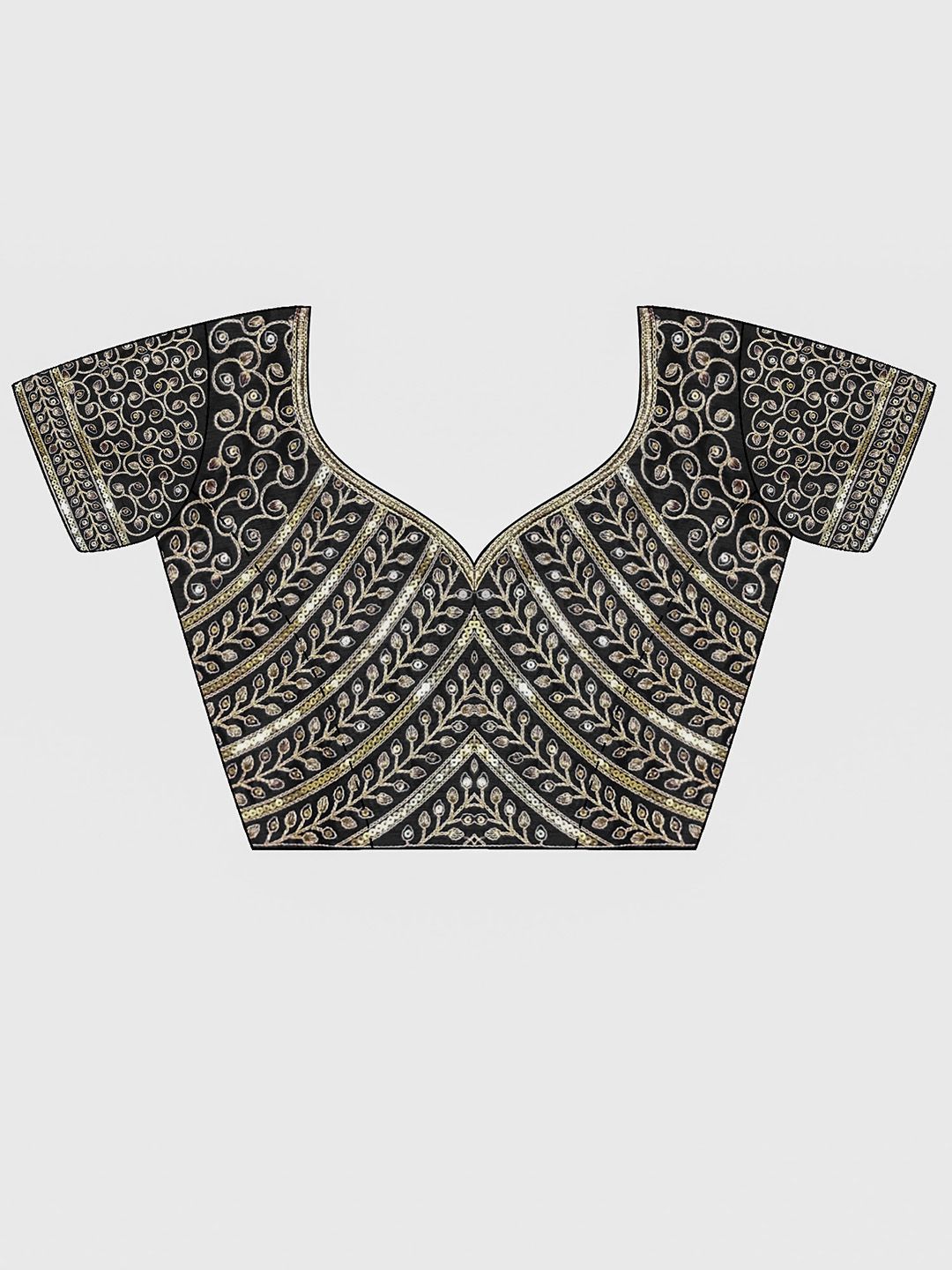 Saree mall Embellished Sequinned Organza Sarees