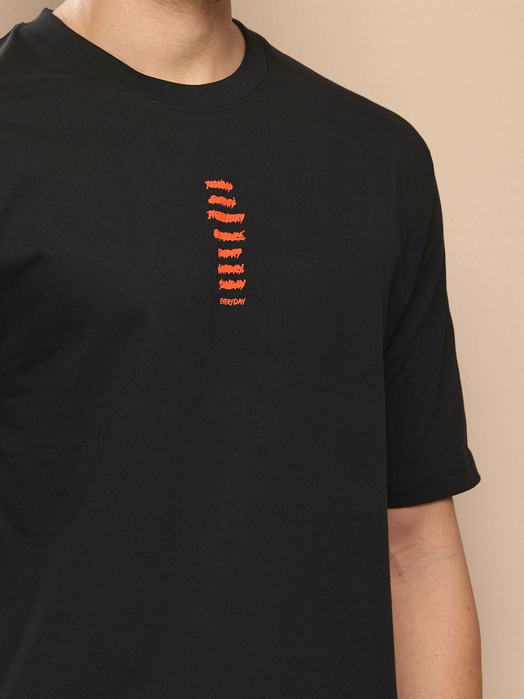 Difference of Opinion Men Typography Printed Pure Cotton Oversized T-shirt