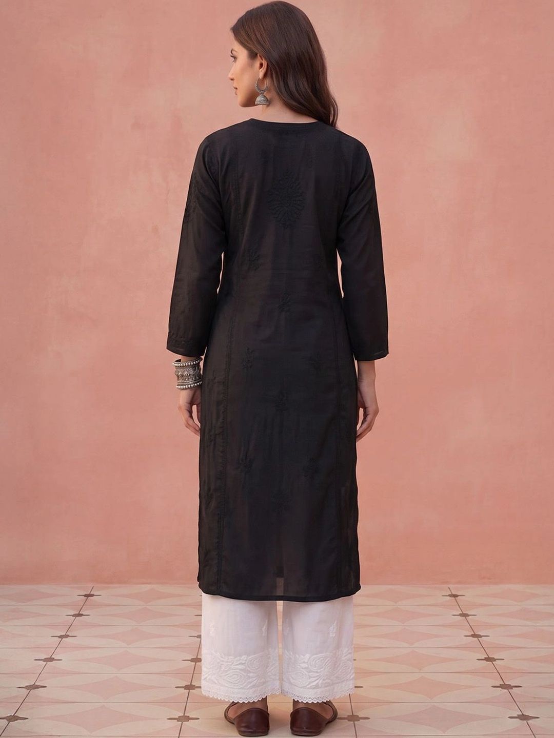 House of Chikankari Women Ethnic Motifs Embroidered Chikankari Kurta