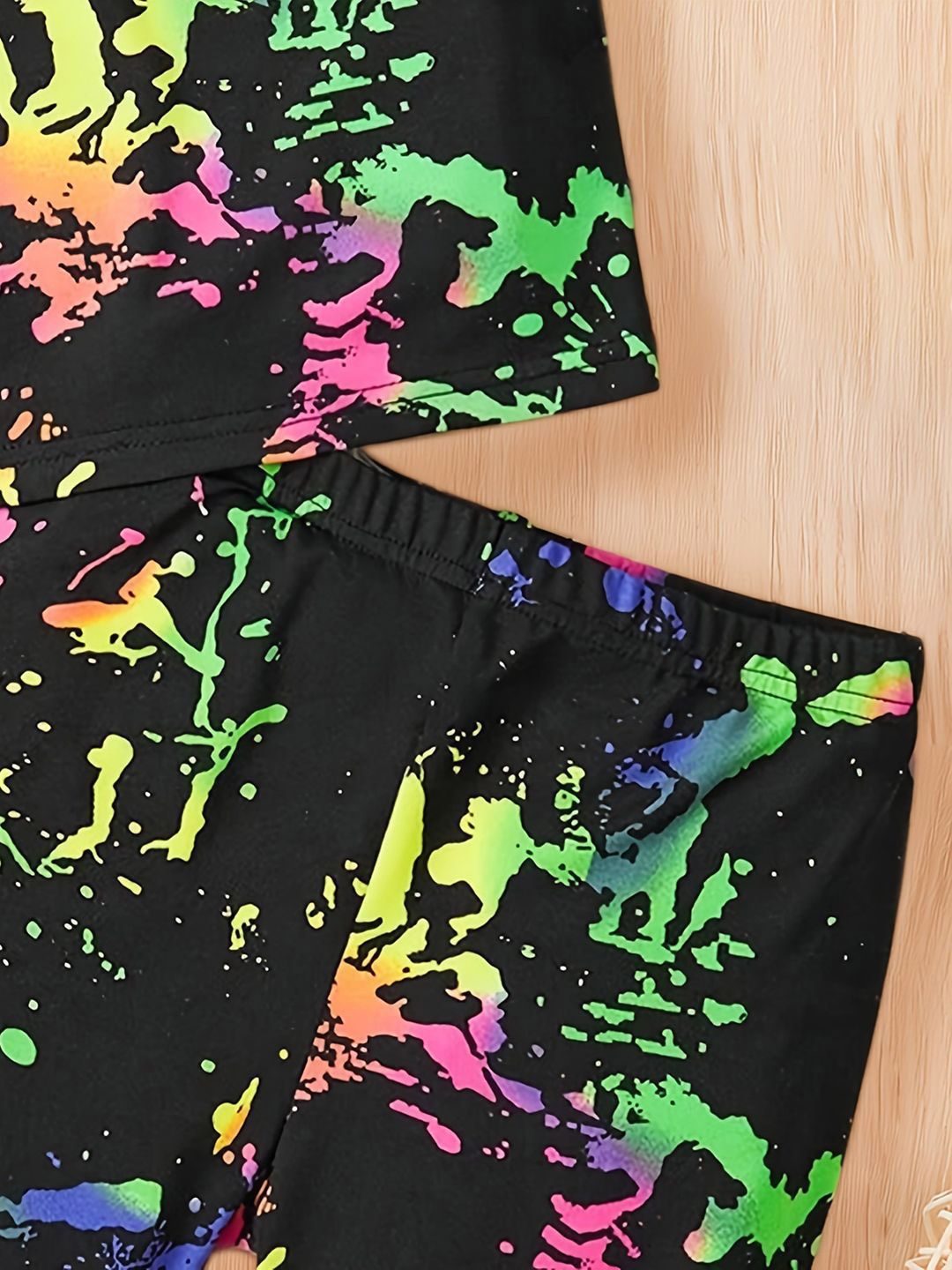 YK Girls Printed Top with Shorts