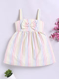 Moms Love Infant Girls Striped A-Line Dress