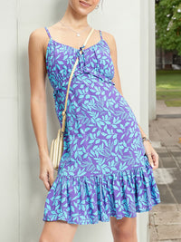DressBerry Flounce Whirl Ruffles Empire Midi Dress