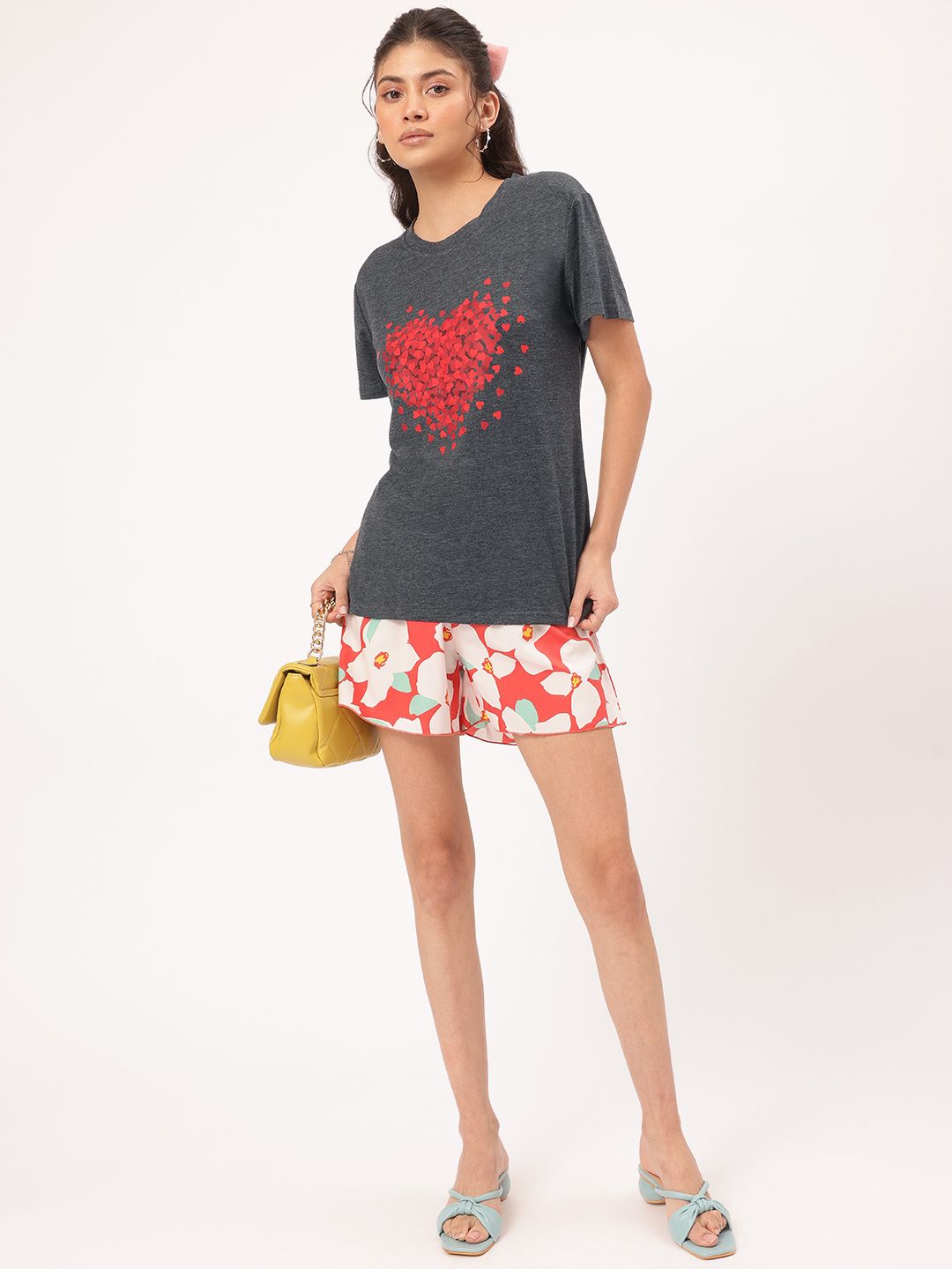 DressBerry Heartthrob Printed Basic Tee
