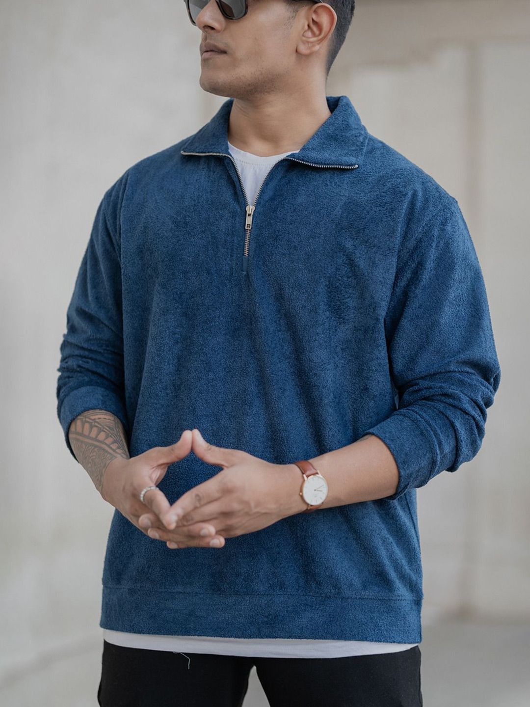 Powerlook Men Solid Polo Collar T-shirt