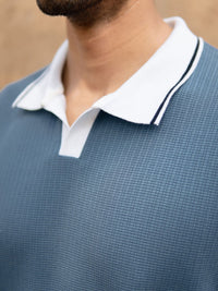 Powerlook Men Solid Polo Collar T-shirt