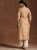 Libas Floral Printed Straight Kurta