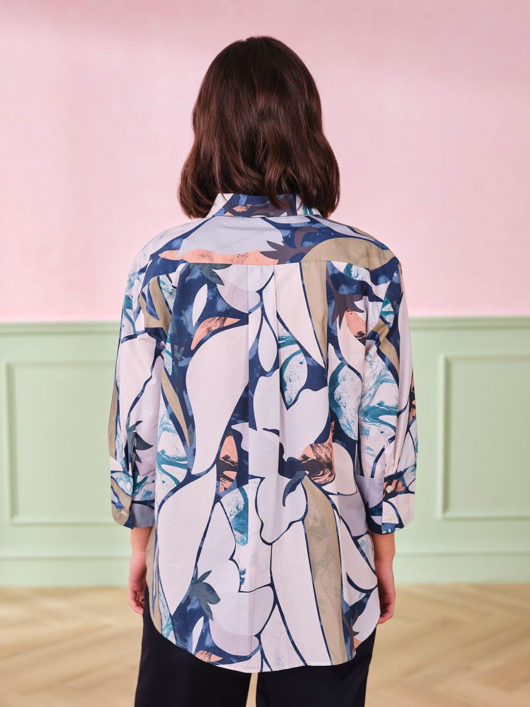 AND Floral Print Cotton Top