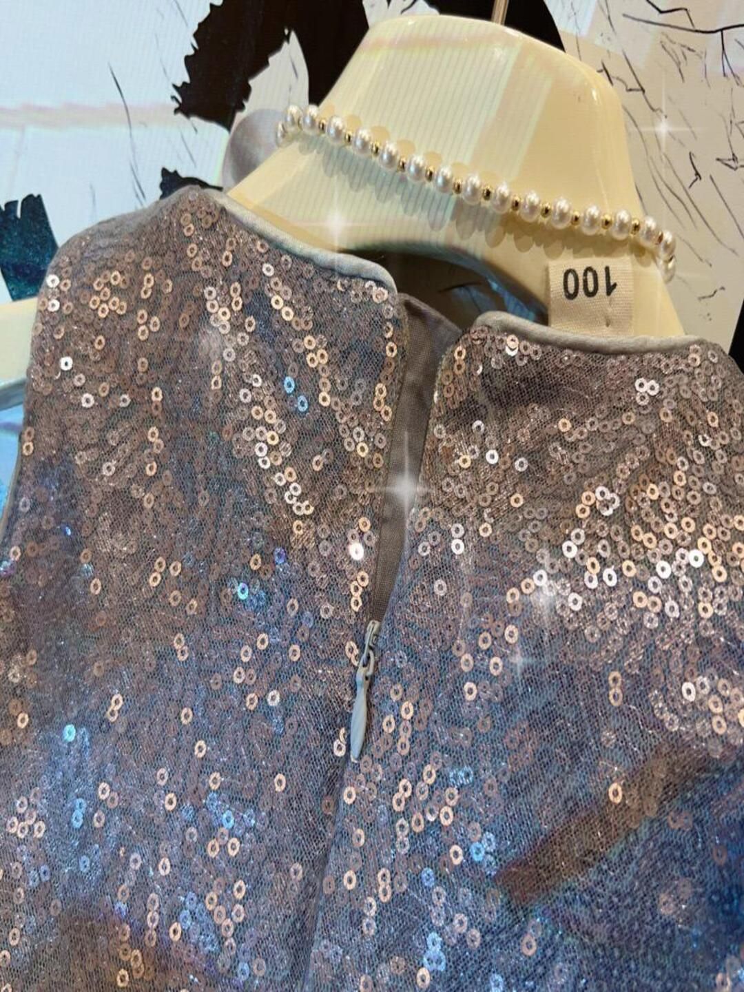 YK Print Fit & Flare Dress