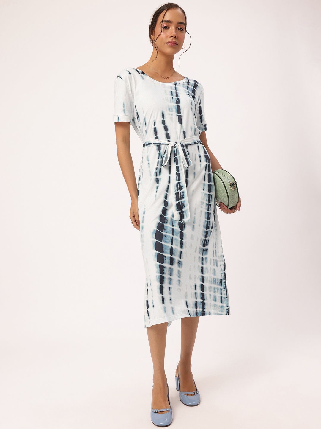 DressBerry Tie & Dye Illusion Printed Sheath Dress