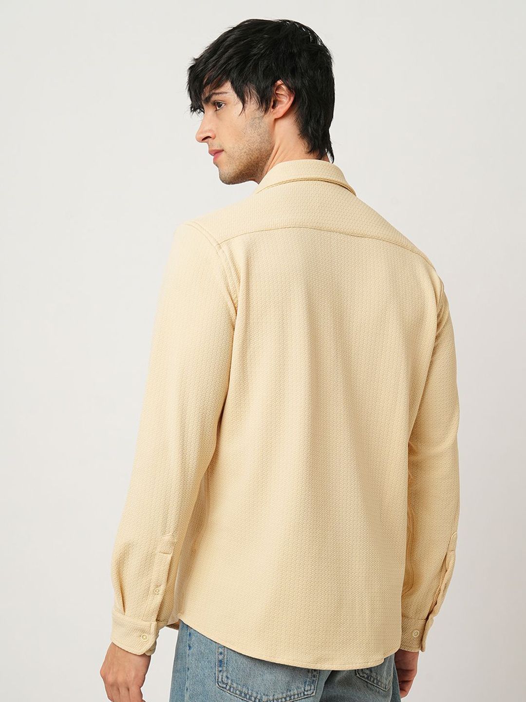 VASTRADO Men Classic Slim Fit Opaque Casual Shirt