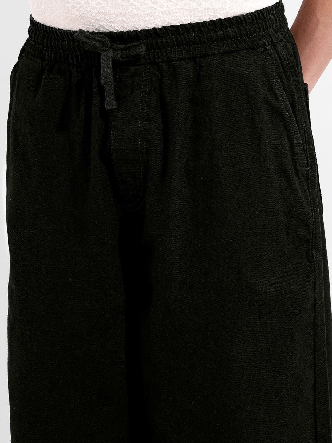 The Indian Garage Co. Men Pure Cotton Wide Leg Mid-Rise Jeans