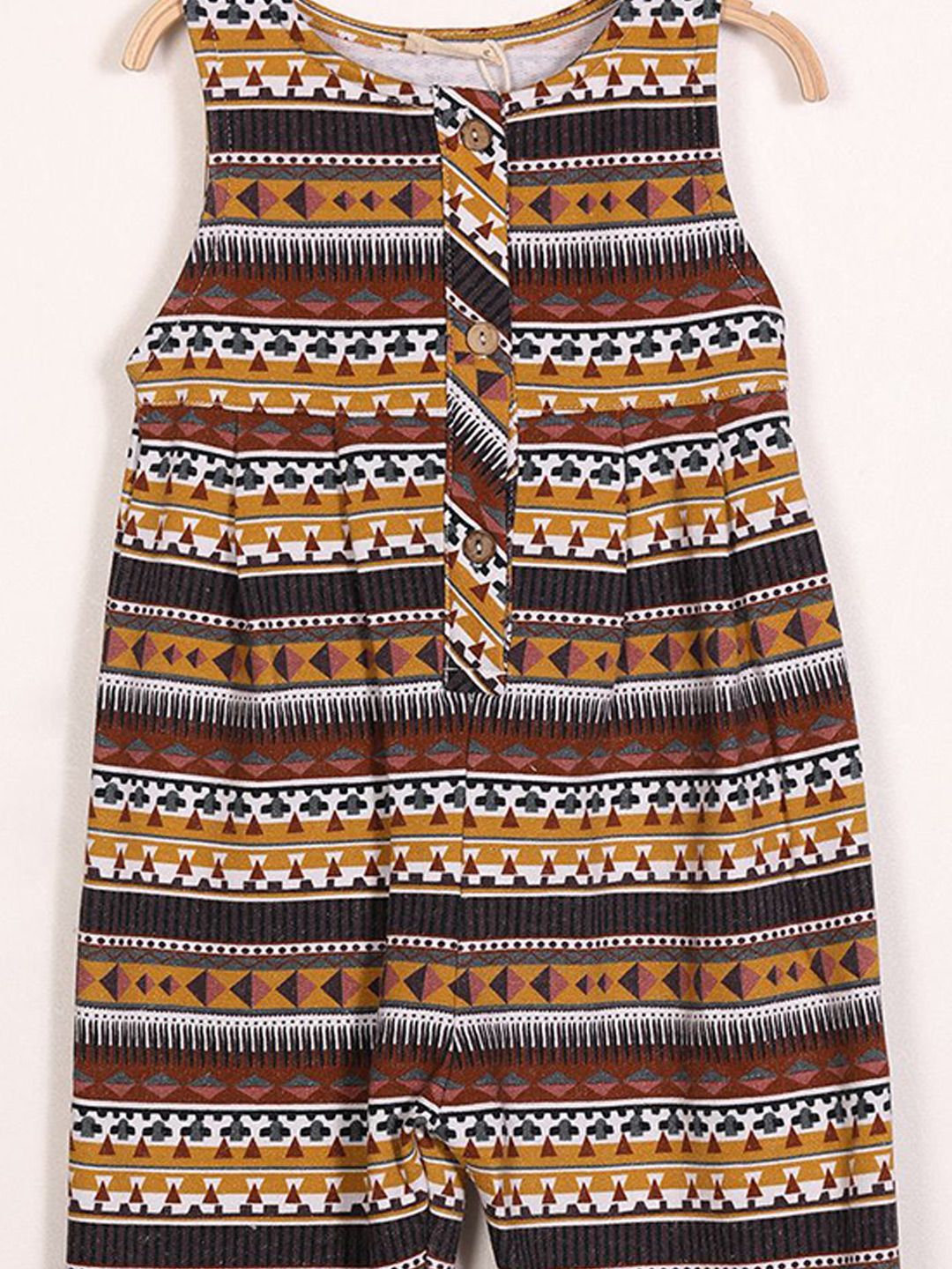 YK Girls Printed Cotton Jumpsuit With T-Shirt