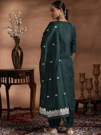 Libas V-Neck Kurta with Salwar & Dupatta
