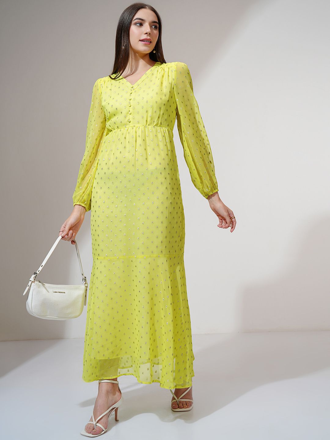 Vishudh Women Ethnic Motifs Printed Maxi Dress