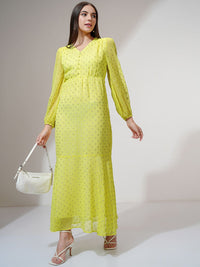 Vishudh Women Ethnic Motifs Printed Maxi Dress