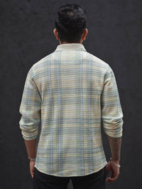 Powerlook Men Checked Polo Collar T-shirt