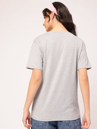 DressBerry Bunny Bun Printed Drop Sleeves T-shirt