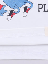 Happy Faces Boys Graphic Print Pure Cotton T-shirt