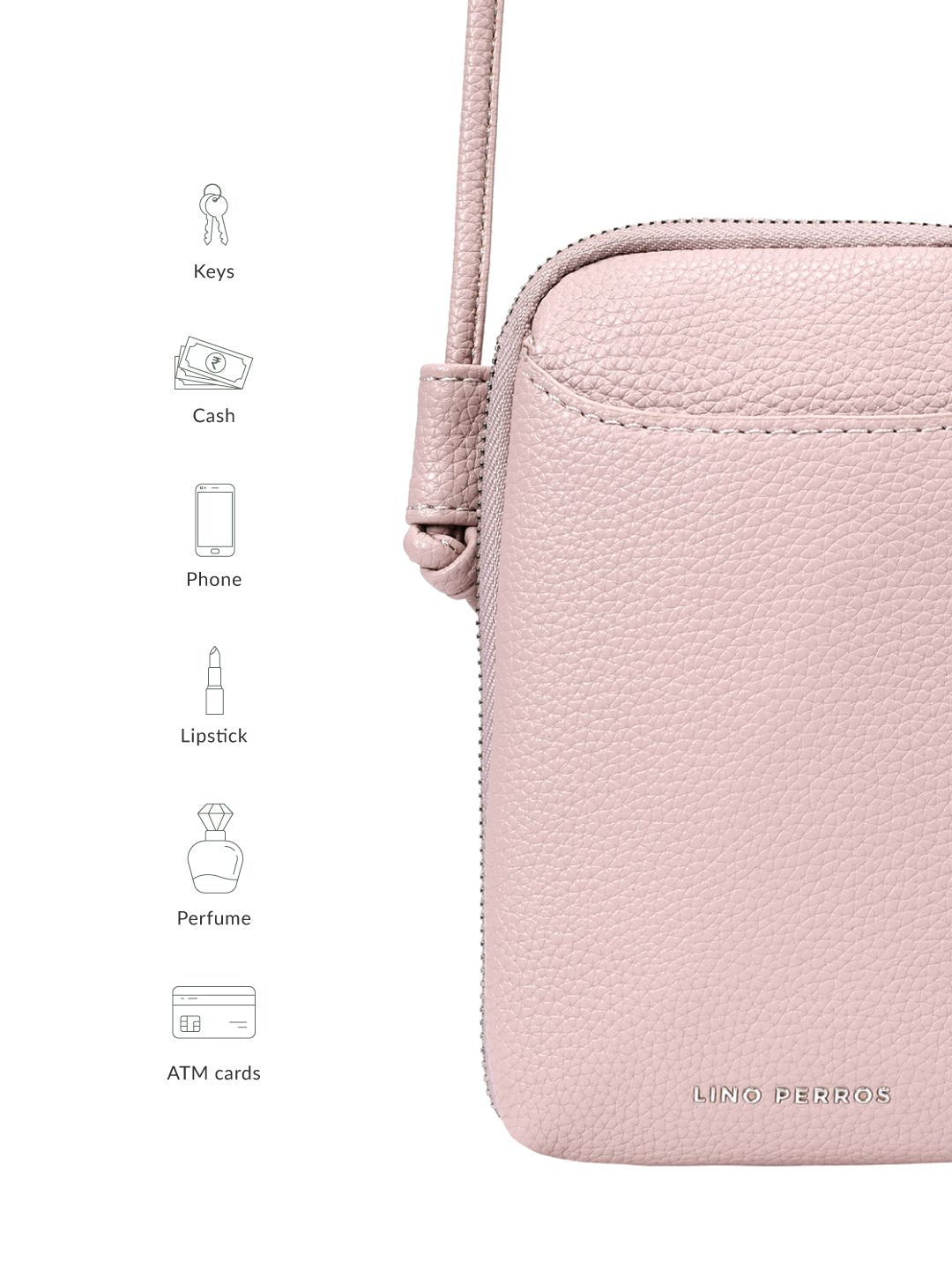 Lino Perros Brand Logo Detail Mobile Pouch