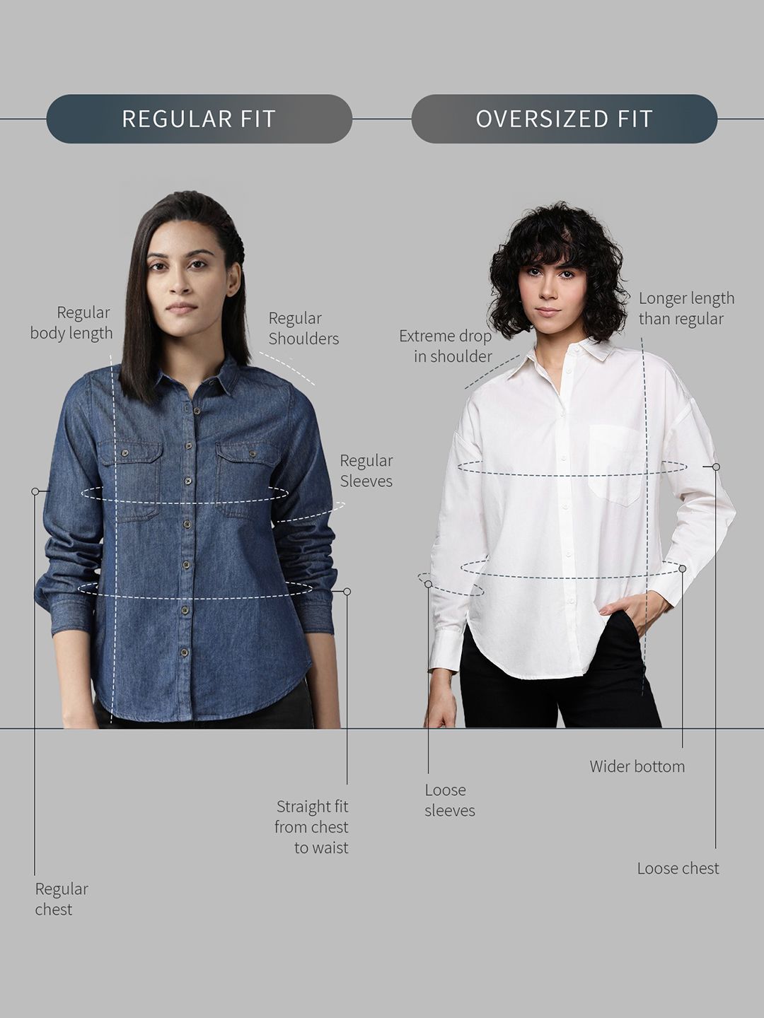 DressBerry Roll-Up Sleeves Oversized Shirt