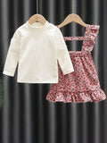 YK Girls Print A-Line Dress