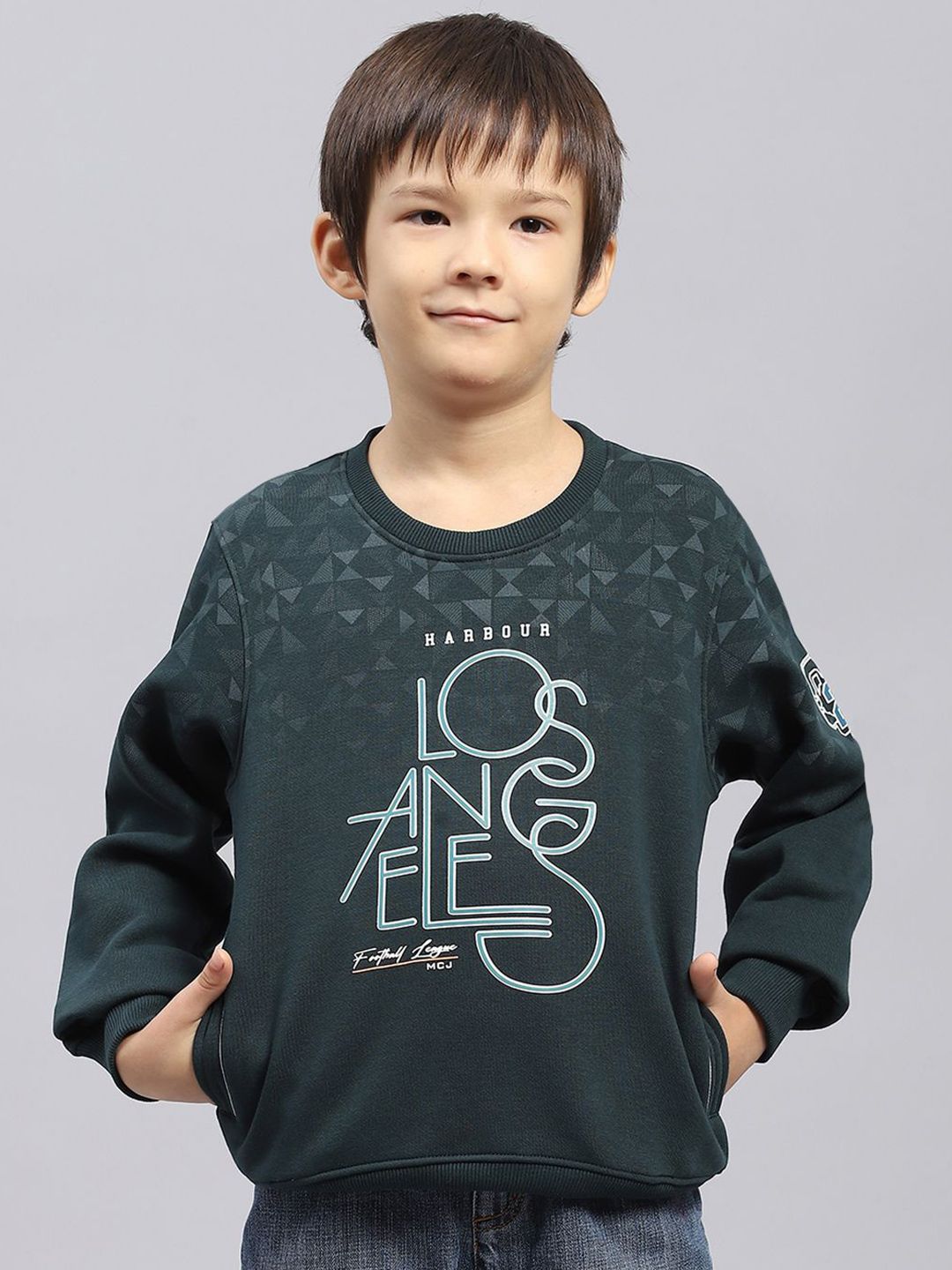 Monte Carlo Boys Round Neck Cotton Sweatshirt
